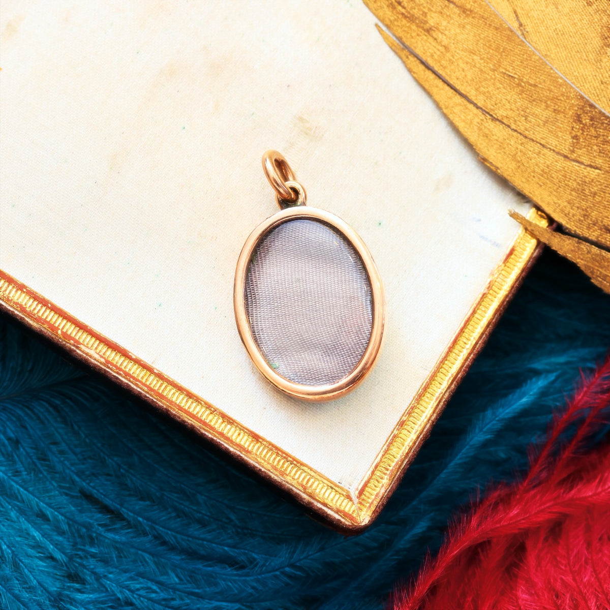 Antique Swiss Guilloche Enamel & Wild Pearl Locket