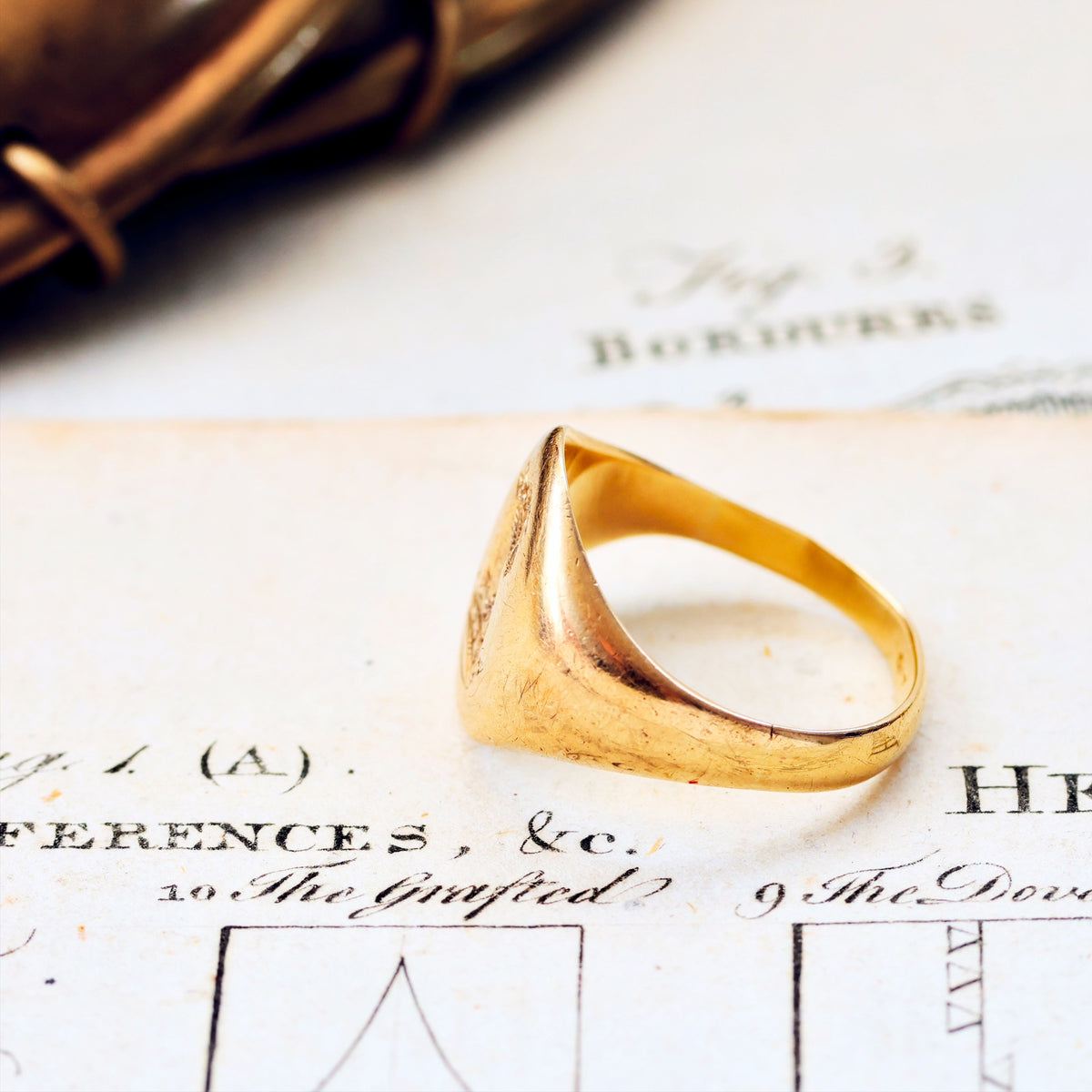 Bull's Head Ducal Coronet Signet Ring