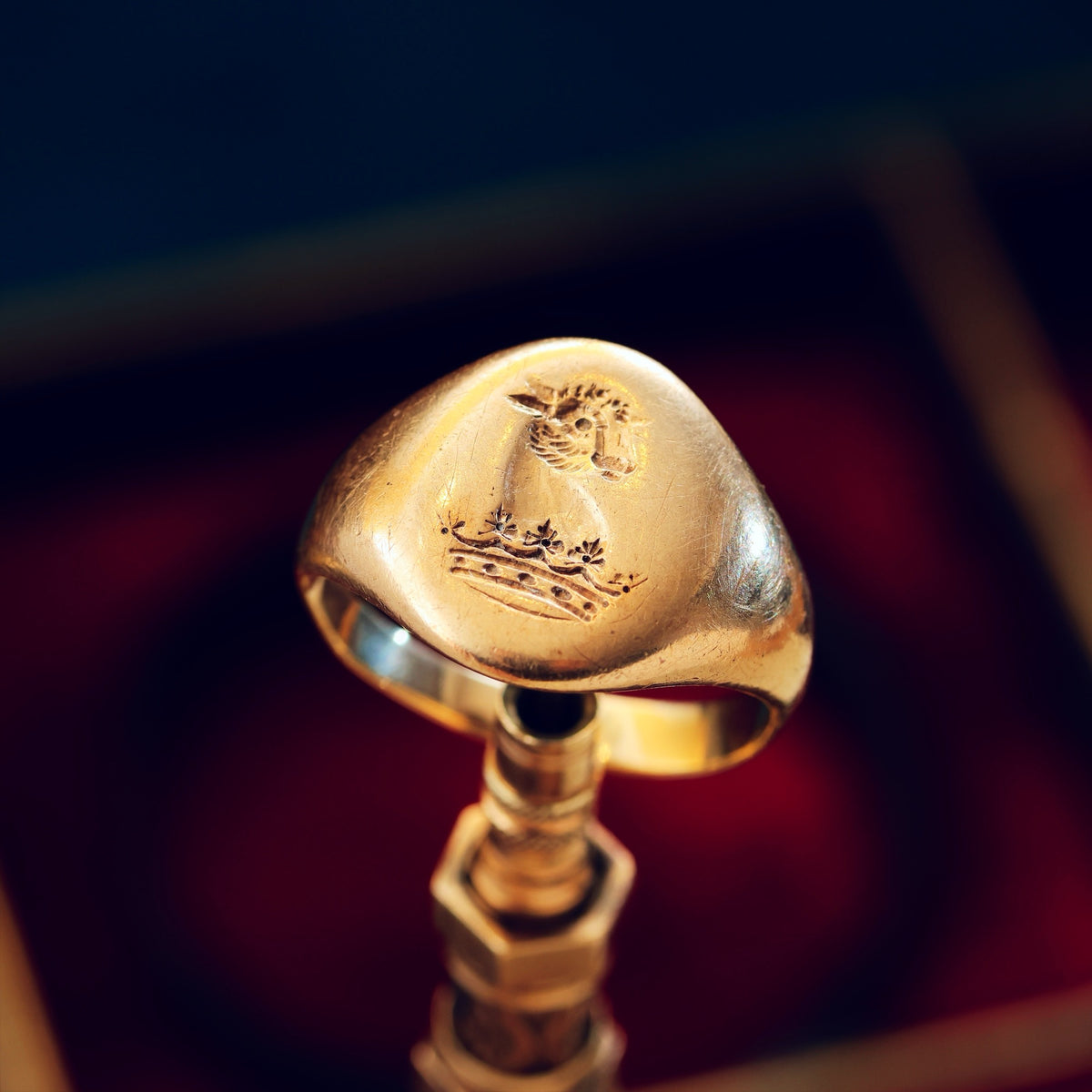 Bull's Head Ducal Coronet Signet Ring