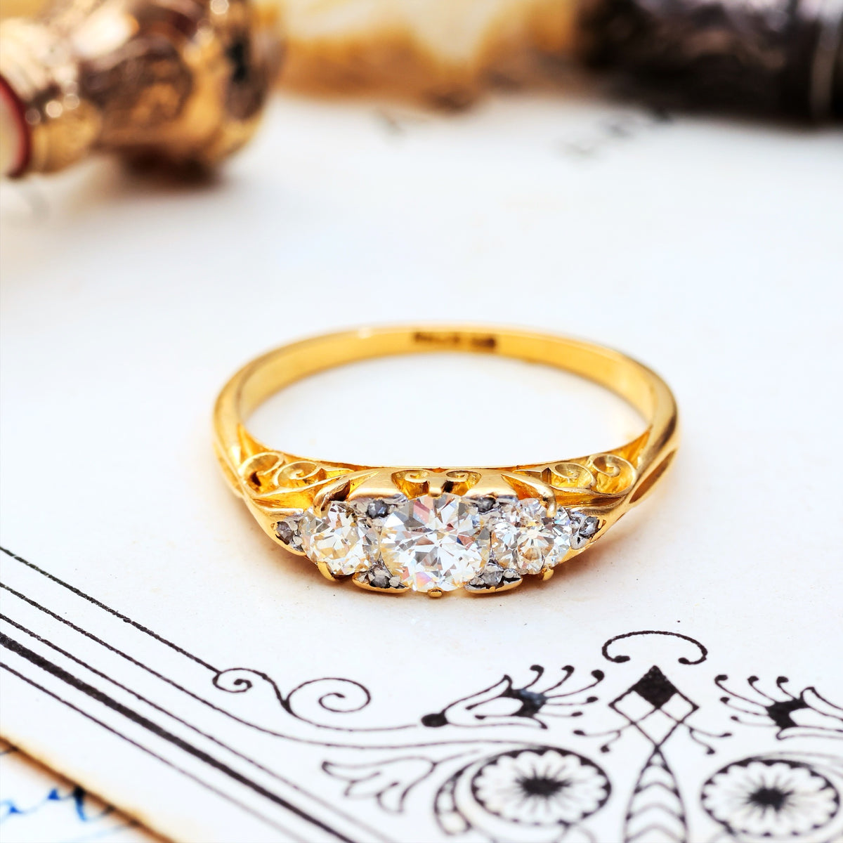  Late Victorian Diamond Engagement Ring