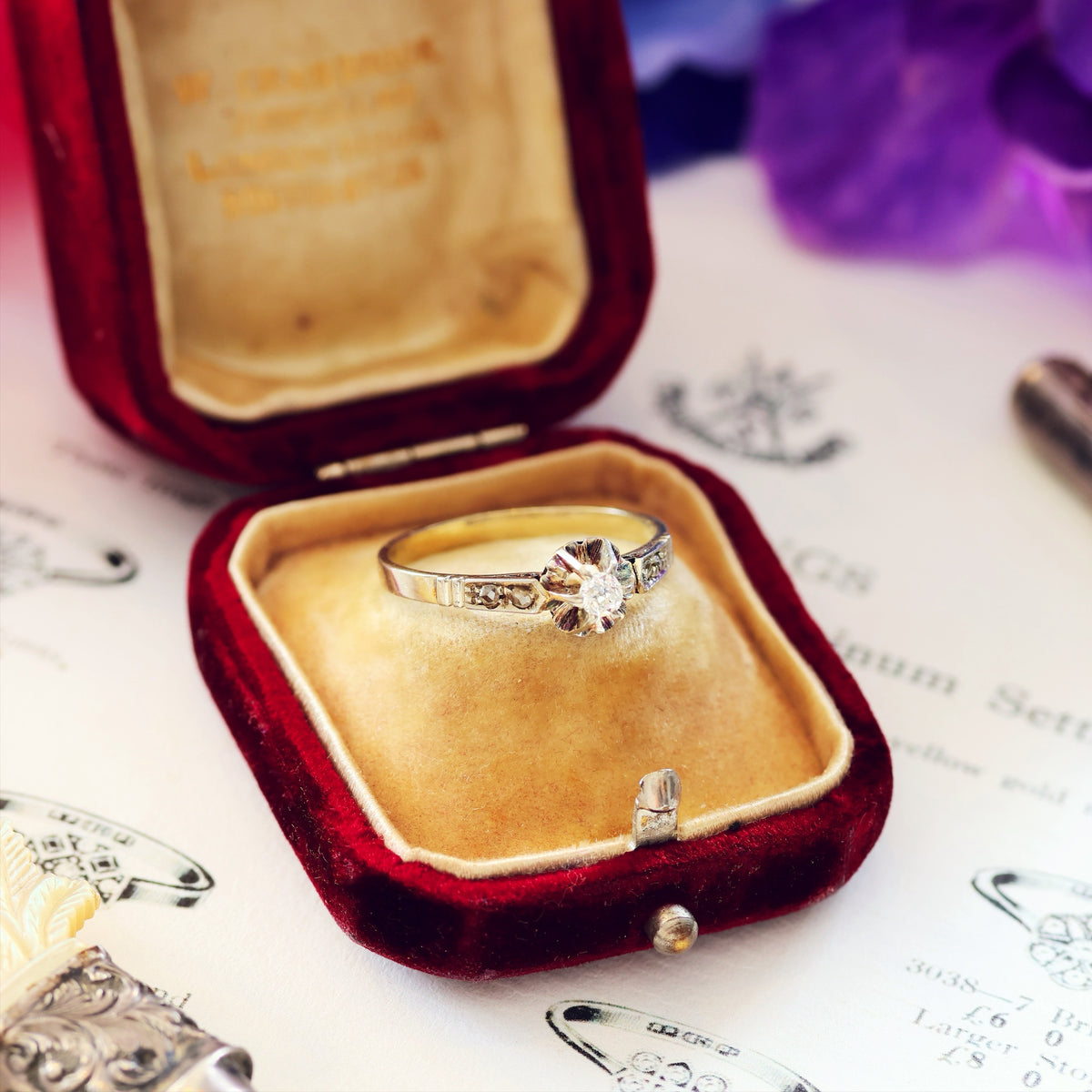 Vintage Art Deco Diamond Engagement Ring