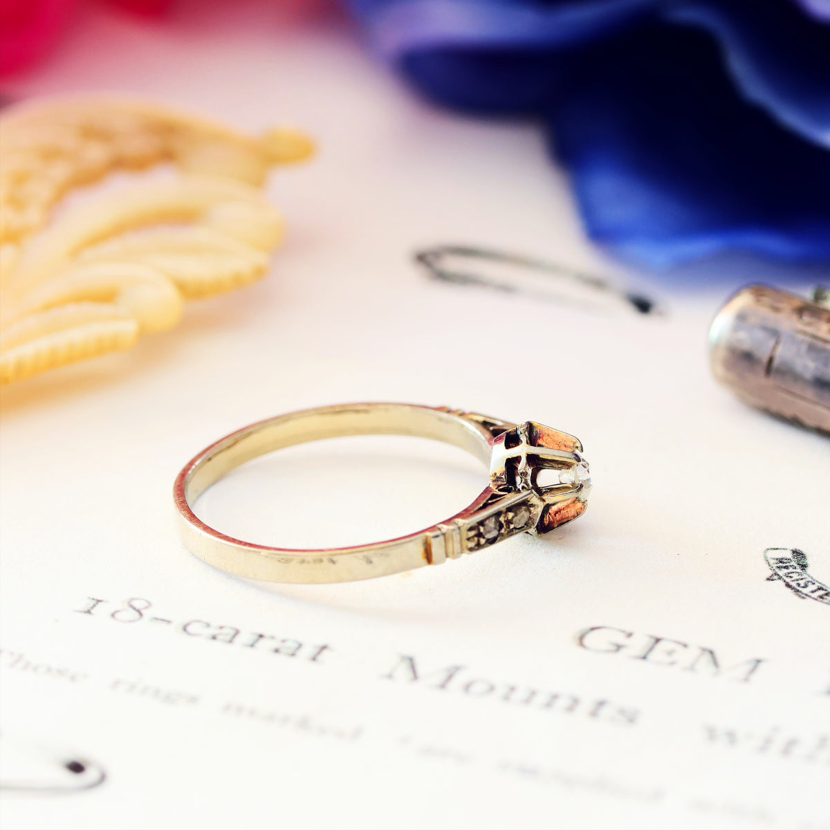 Vintage Art Deco Diamond Engagement Ring