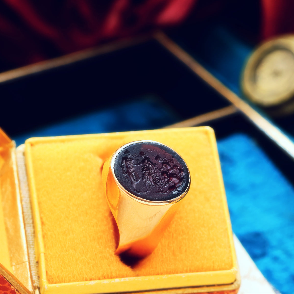 Vintage Recycled Romanesque Intaglio Ring