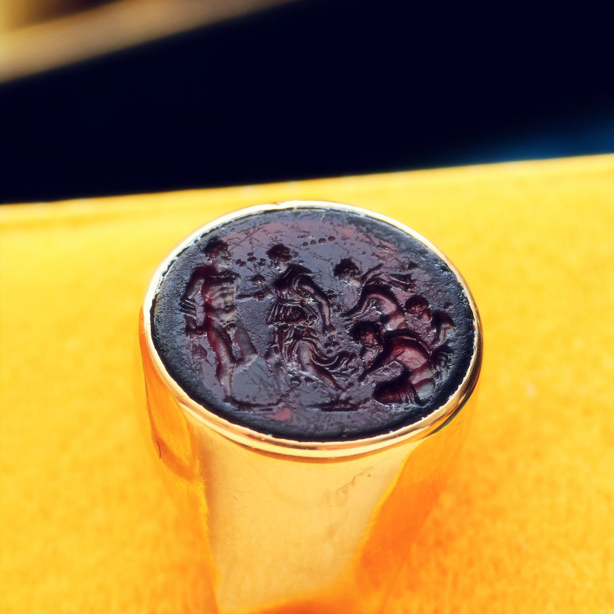 Vintage Recycled Romanesque Intaglio Ring