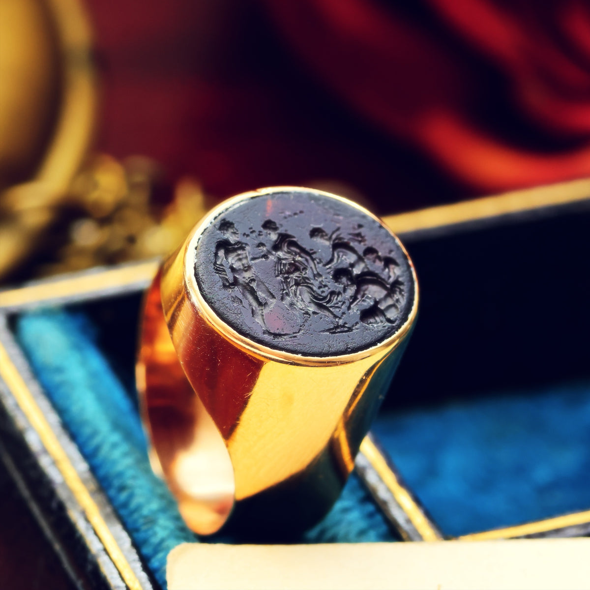 Vintage Recycled Romanesque Intaglio Ring