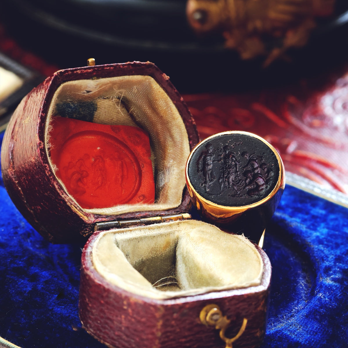 Vintage Recycled Romanesque Intaglio Ring