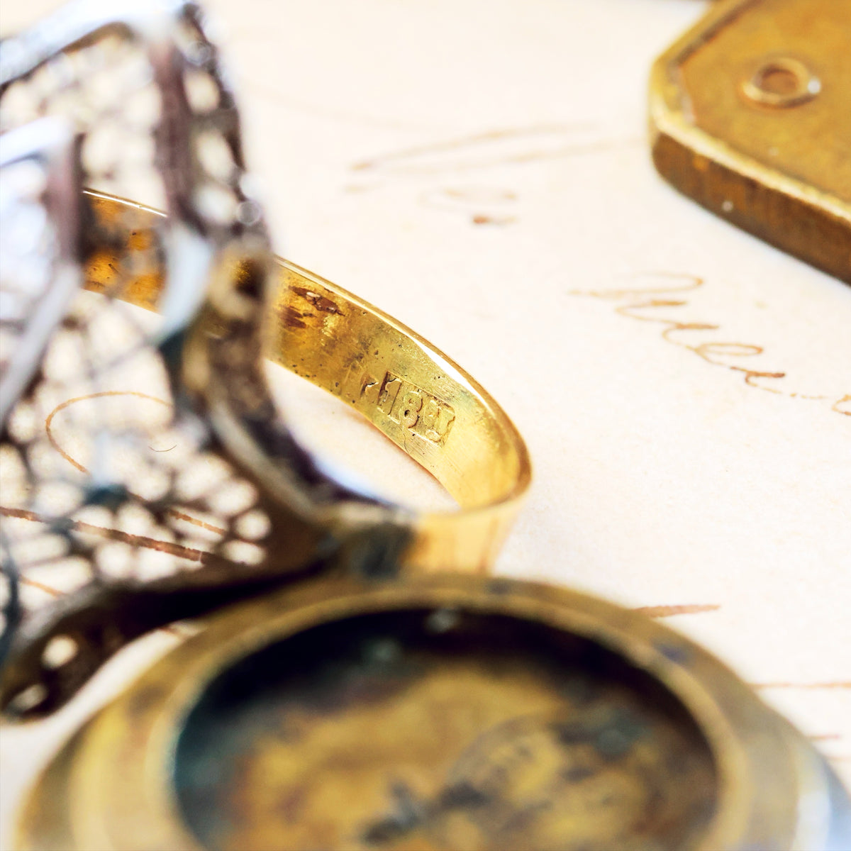 A Dramatic Vintage Filigree Diamond Dress Ring