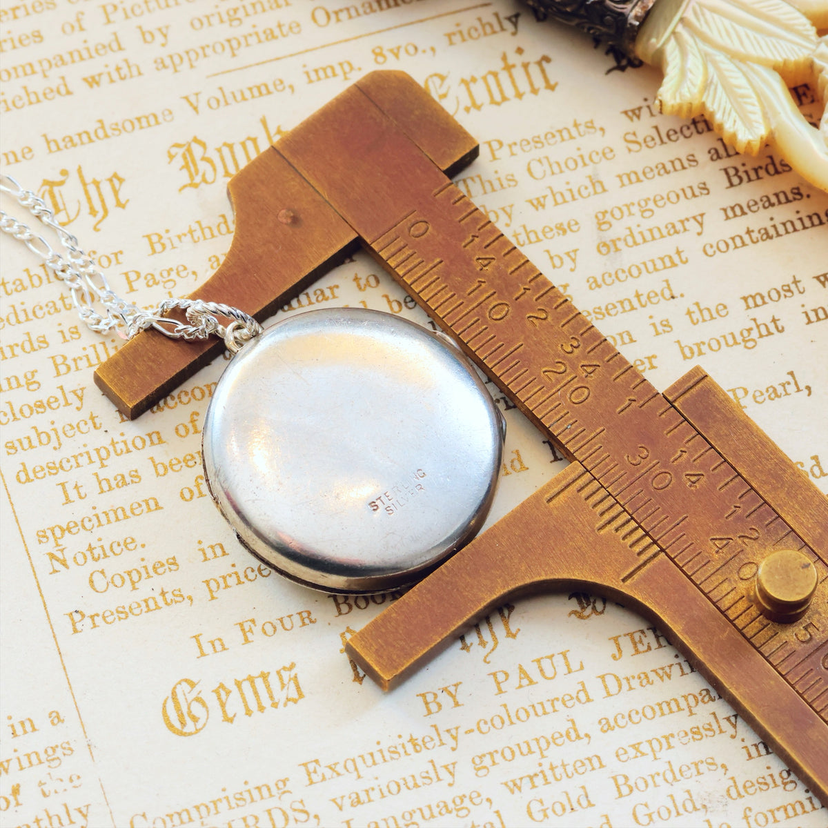 Vintage Hand Engraved Silver Locket