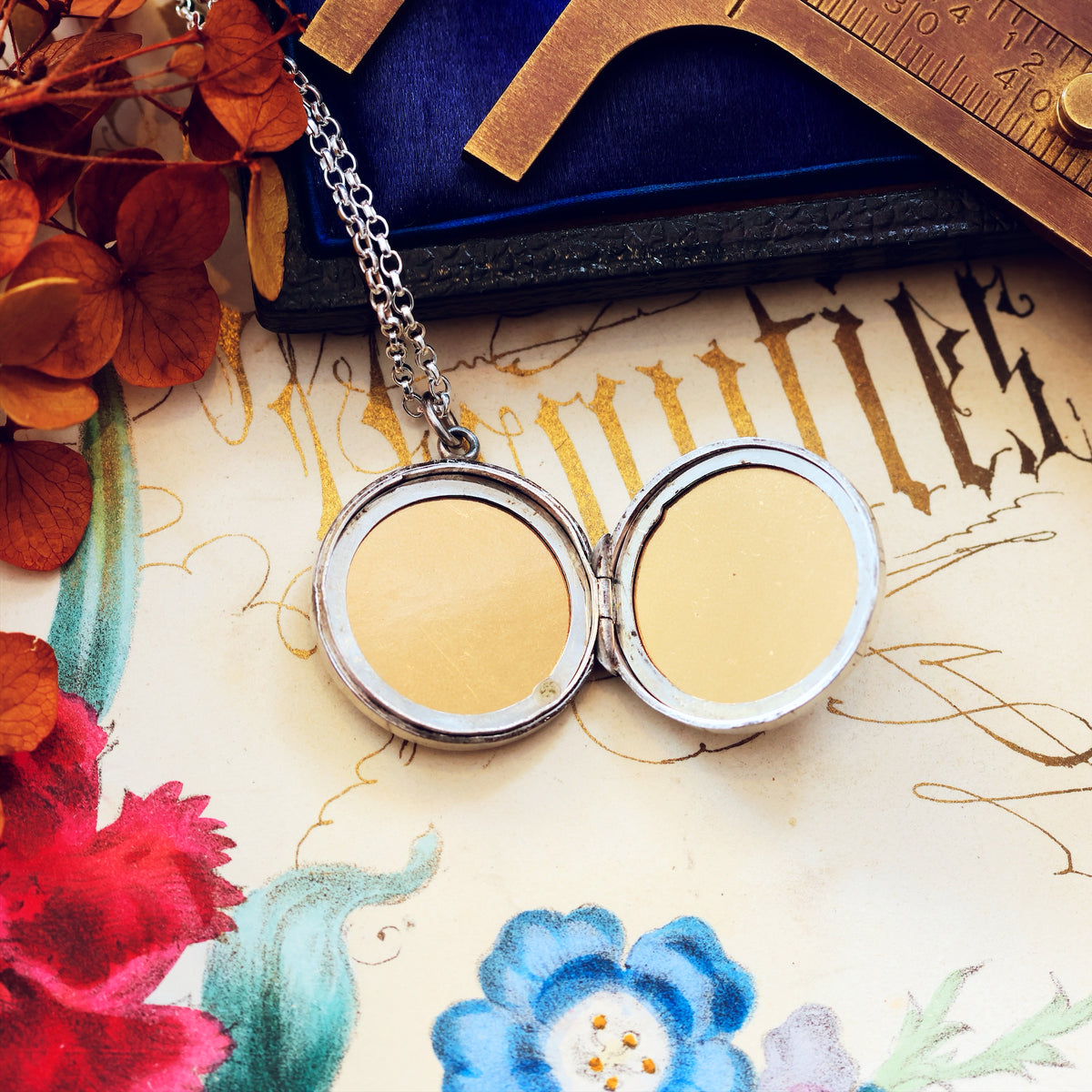 Antique Date 1891 Riding Crop Silver Locket