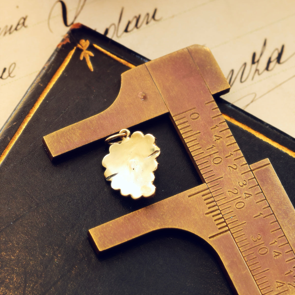 Sweetest Heart! Antique Enamelled Heart Pendant