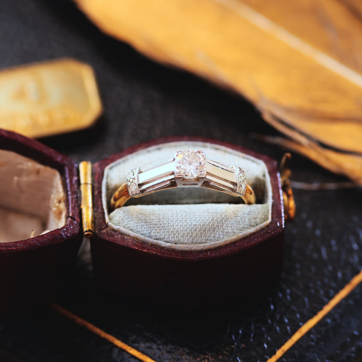 Vintage Art Deco Diamond Engagement Ring