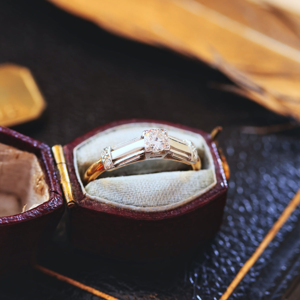 Vintage Art Deco Diamond Engagement Ring