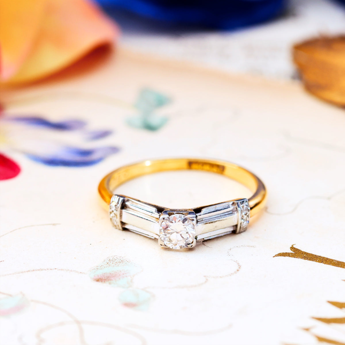 Vintage Art Deco Diamond Engagement Ring