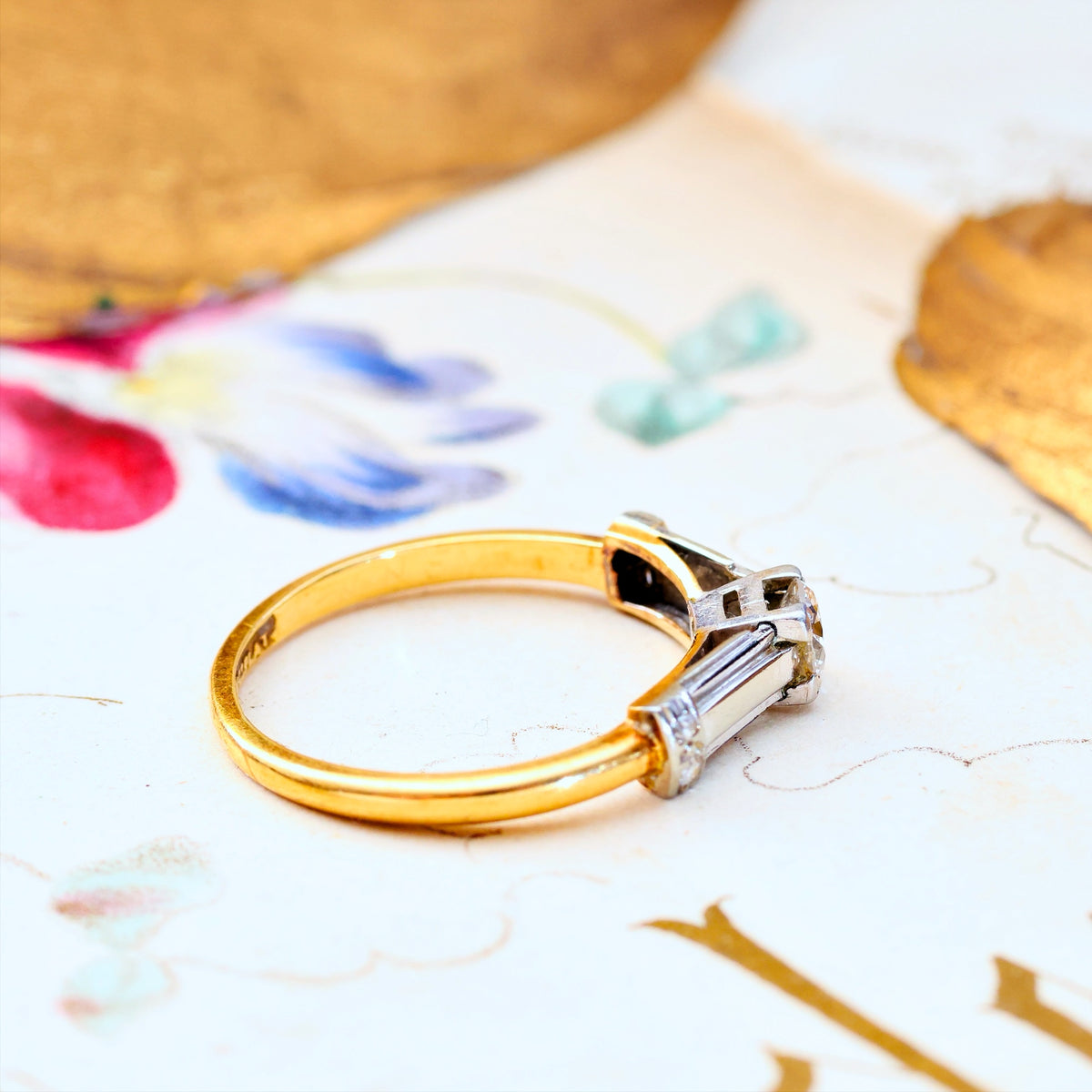 Vintage Art Deco Diamond Engagement Ring