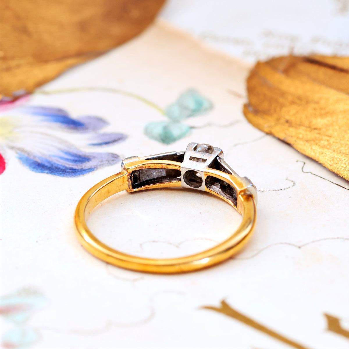 Vintage Art Deco Diamond Engagement Ring