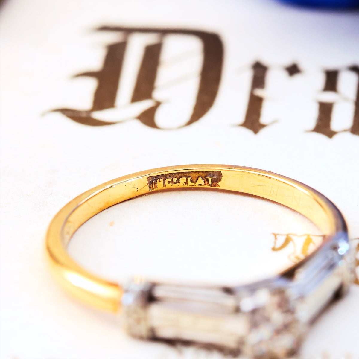 Vintage Art Deco Diamond Engagement Ring