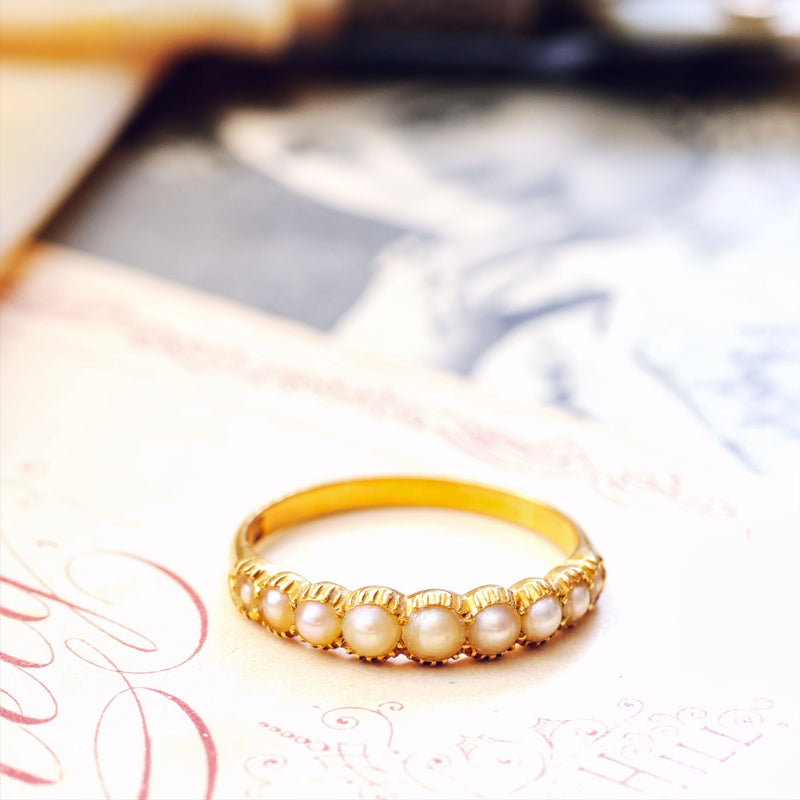 Antique Georgian Wild Pearl Ring