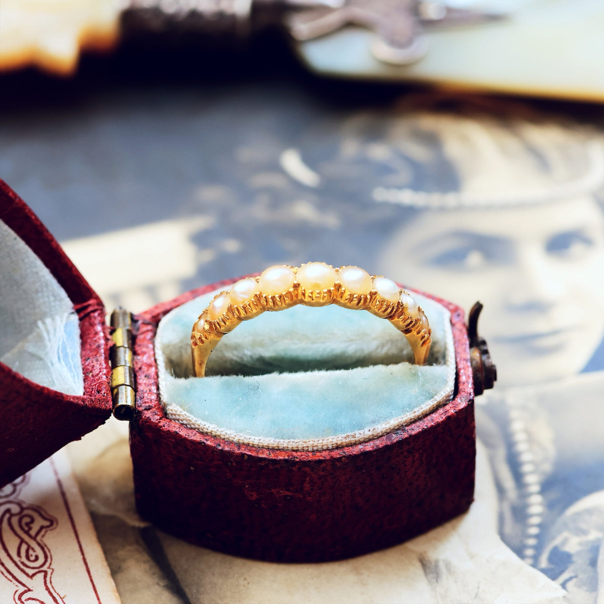 Sentimental Georgian Wild Pearl Ring