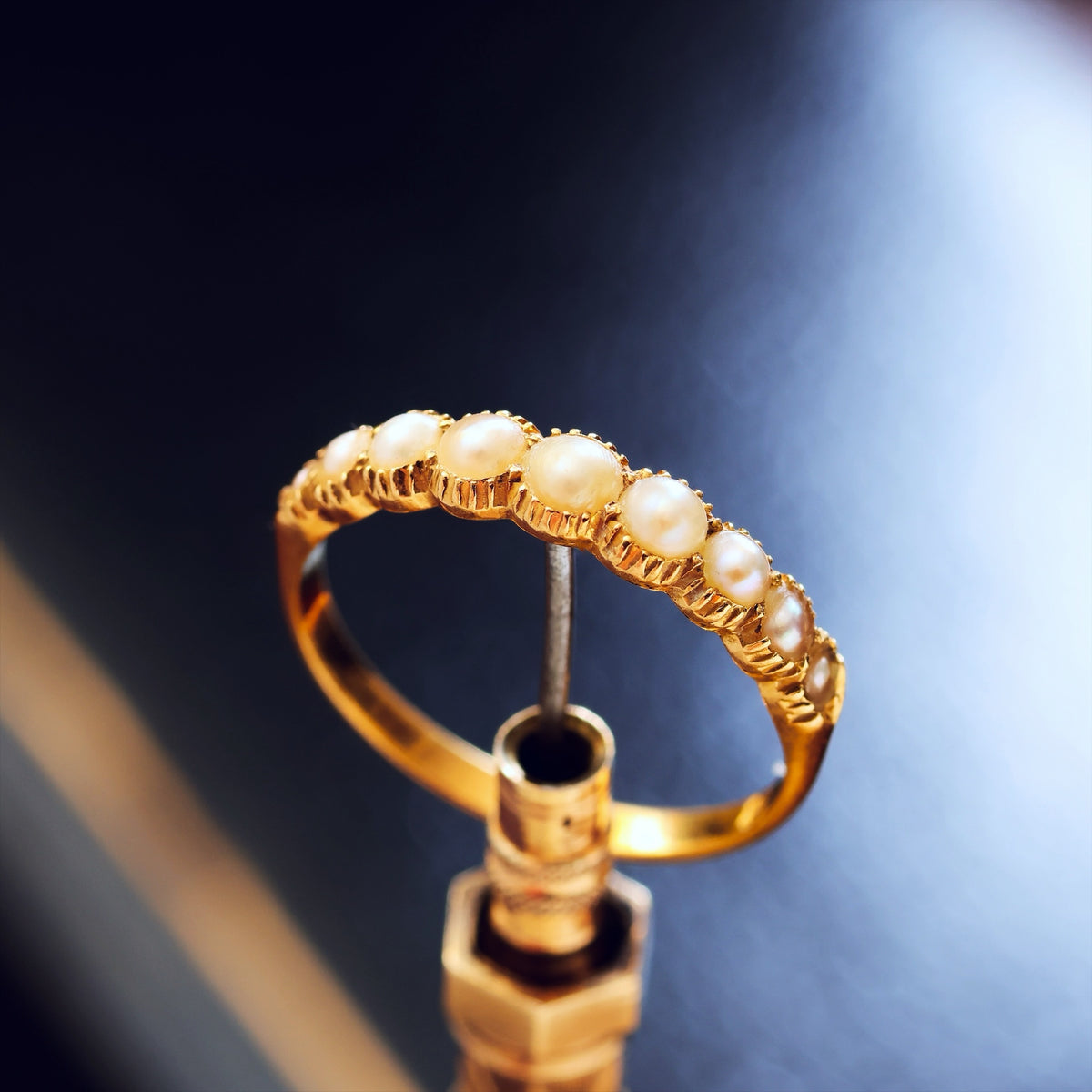 Sentimental Georgian Wild Pearl Ring