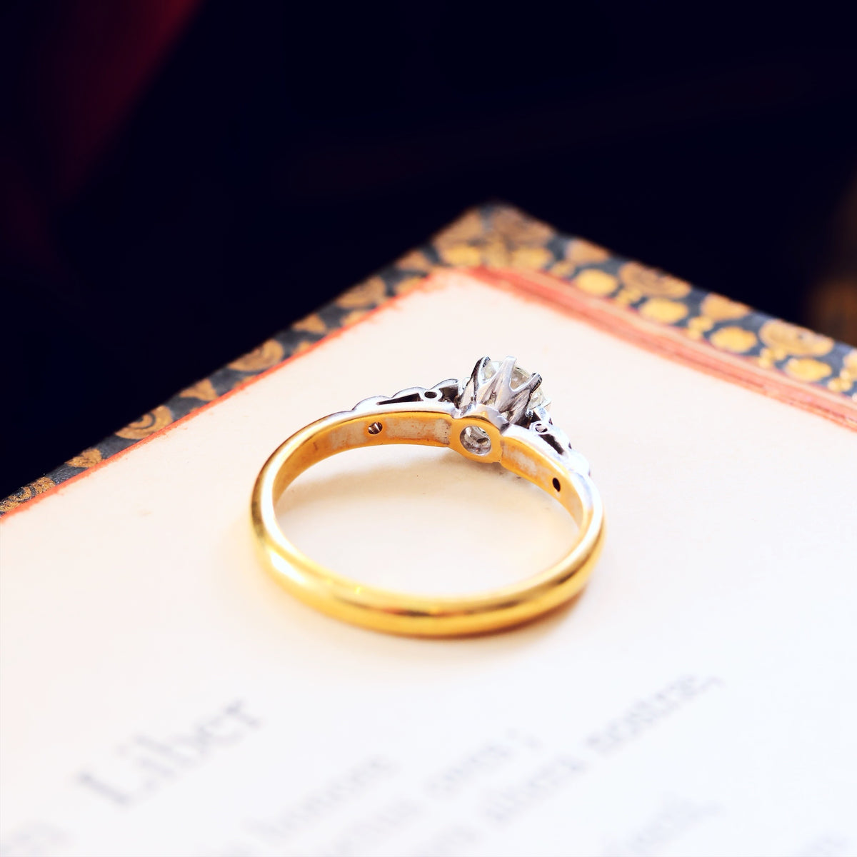 Finest Quality Vintage Diamond Engagement Ring