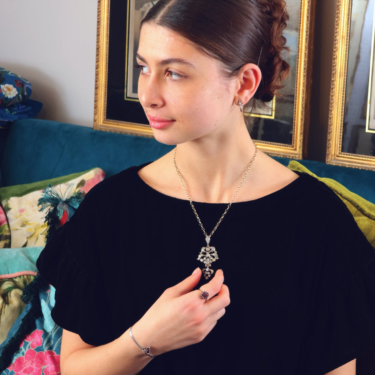 Oh, So Splendid & Rare Antique Iberian Diamond Pendant