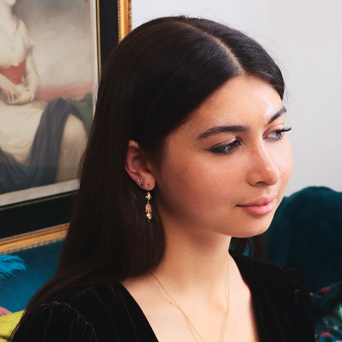 Archaeological Revival Victorian Dangle Earrings