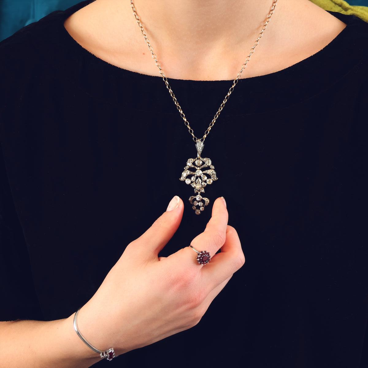 Oh, So Splendid & Rare Antique Iberian Diamond Pendant