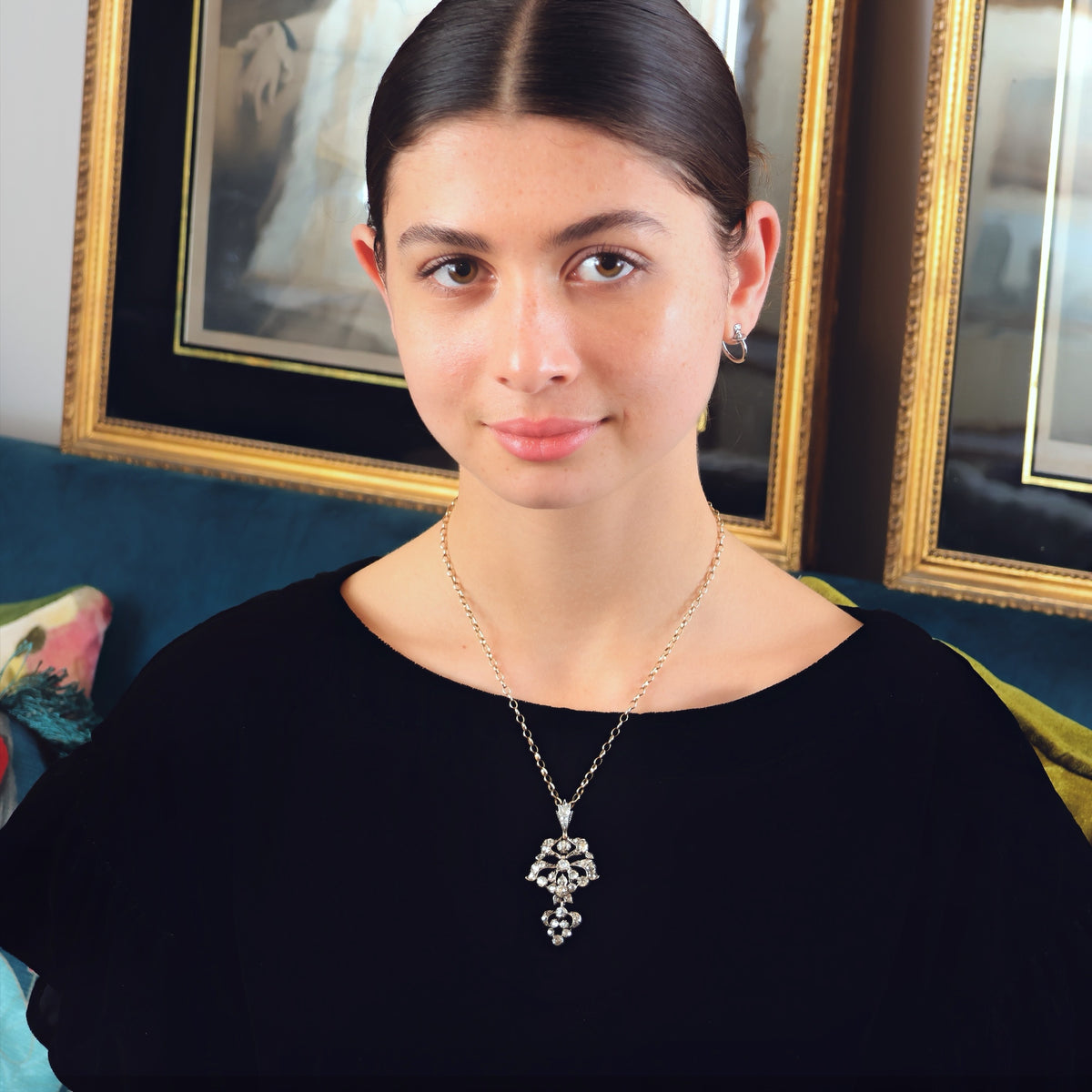 Oh, So Splendid & Rare Antique Iberian Diamond Pendant