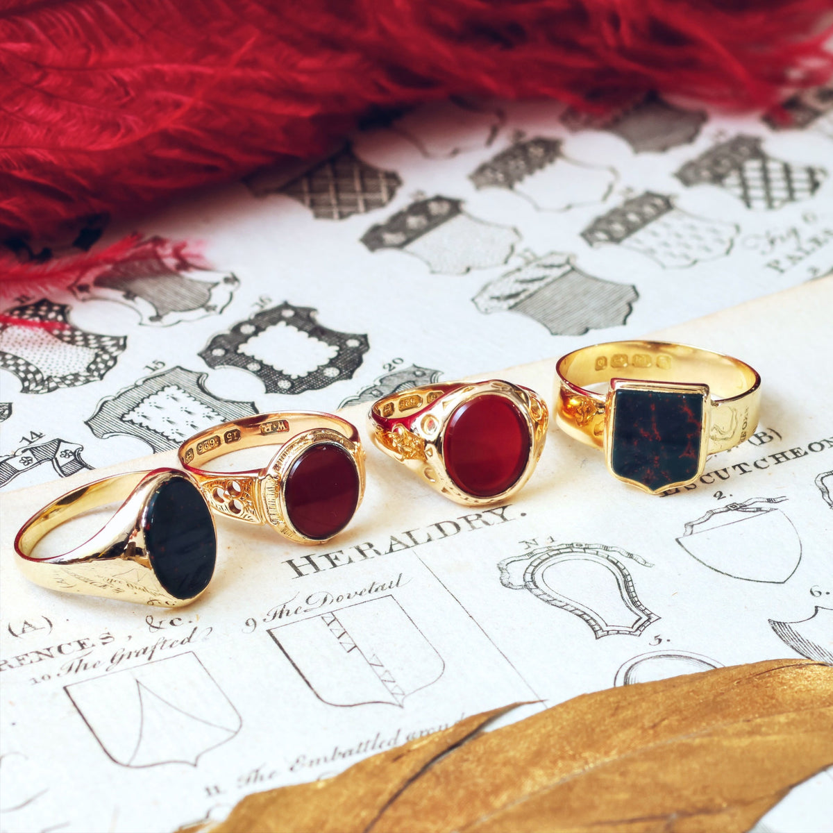 Date 1922 Shield Shaped Sardonyx Signet Ring