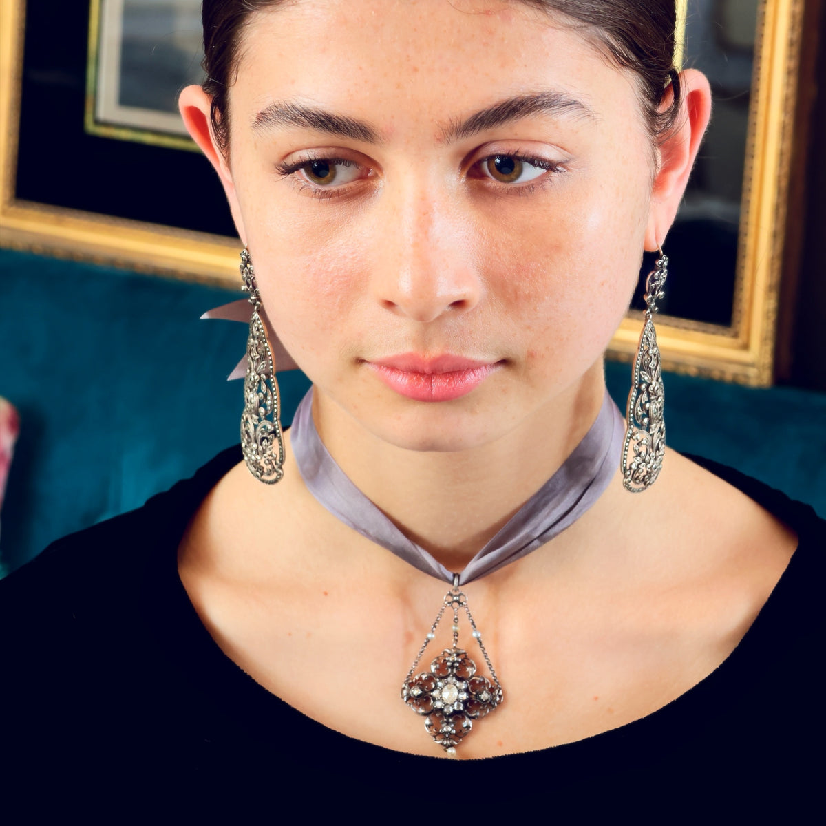 Antique Austro Hungarian Renaissance Revival Diamond Pendant