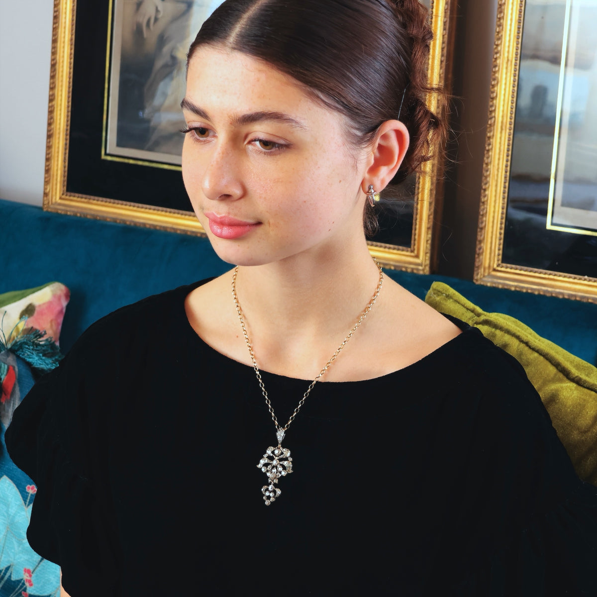 Oh, So Splendid & Rare Antique Iberian Diamond Pendant