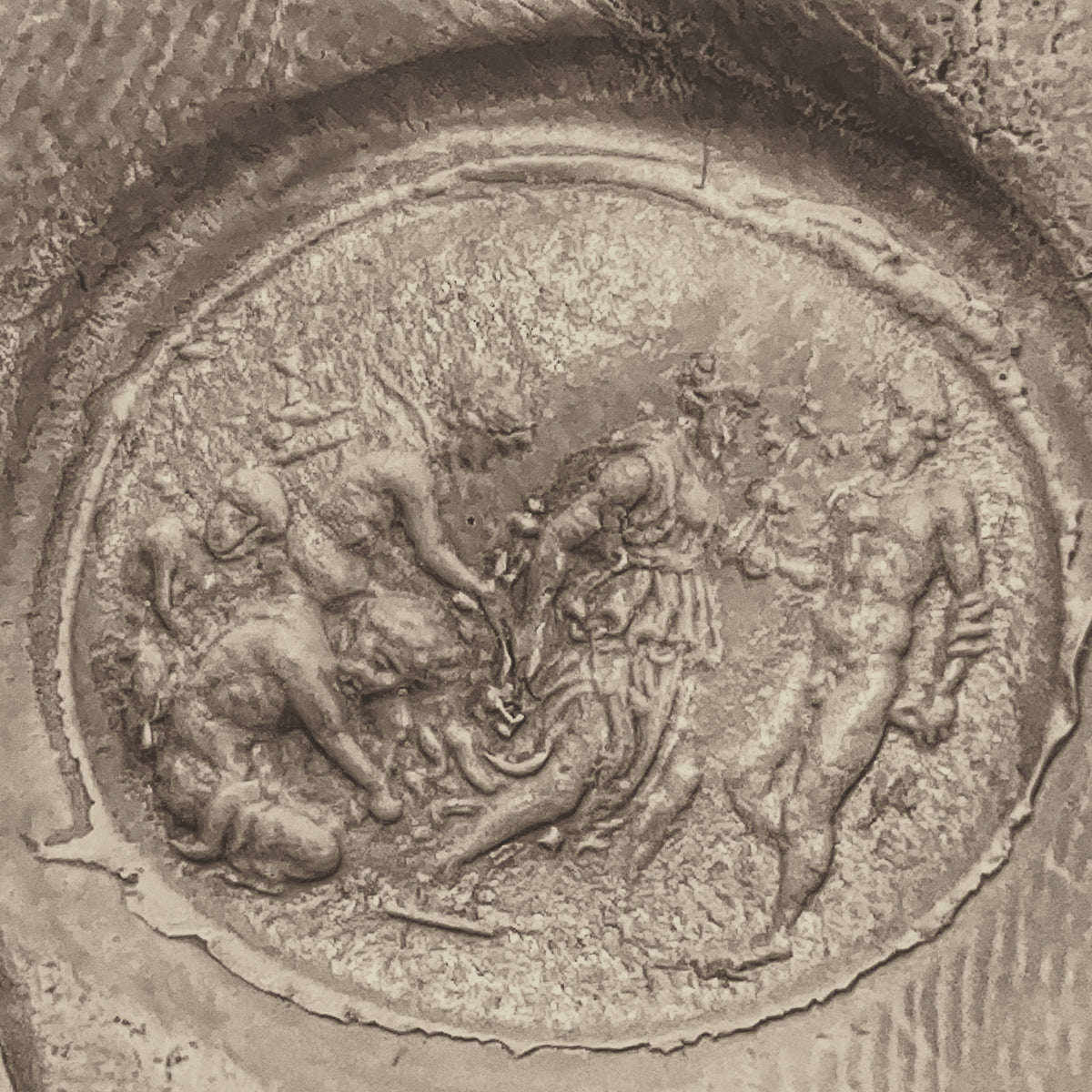 Vintage Recycled Romanesque Intaglio Ring