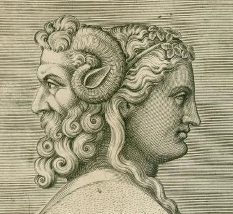 Antique Carnelian 'Janus' Intaglio Signet Ring