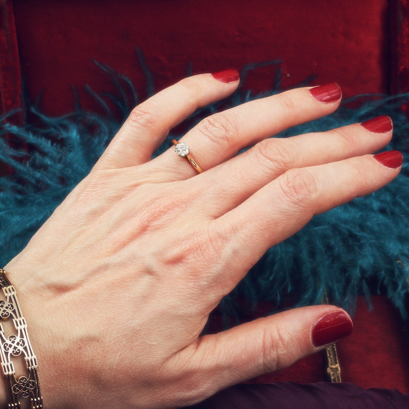 Antique 'Tiffany' Style Diamond Engagement Ring