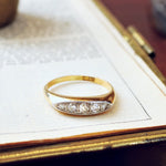 Vintage Edwardian 18ct Gold Five Stone Diamond Ring