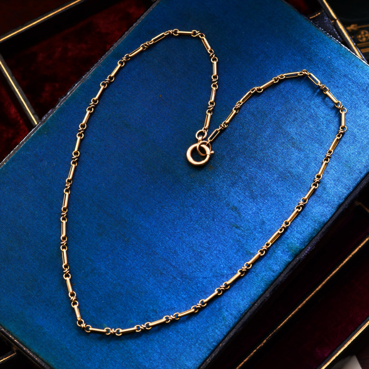 Antique 15ct Albert Watch Chain Necklace