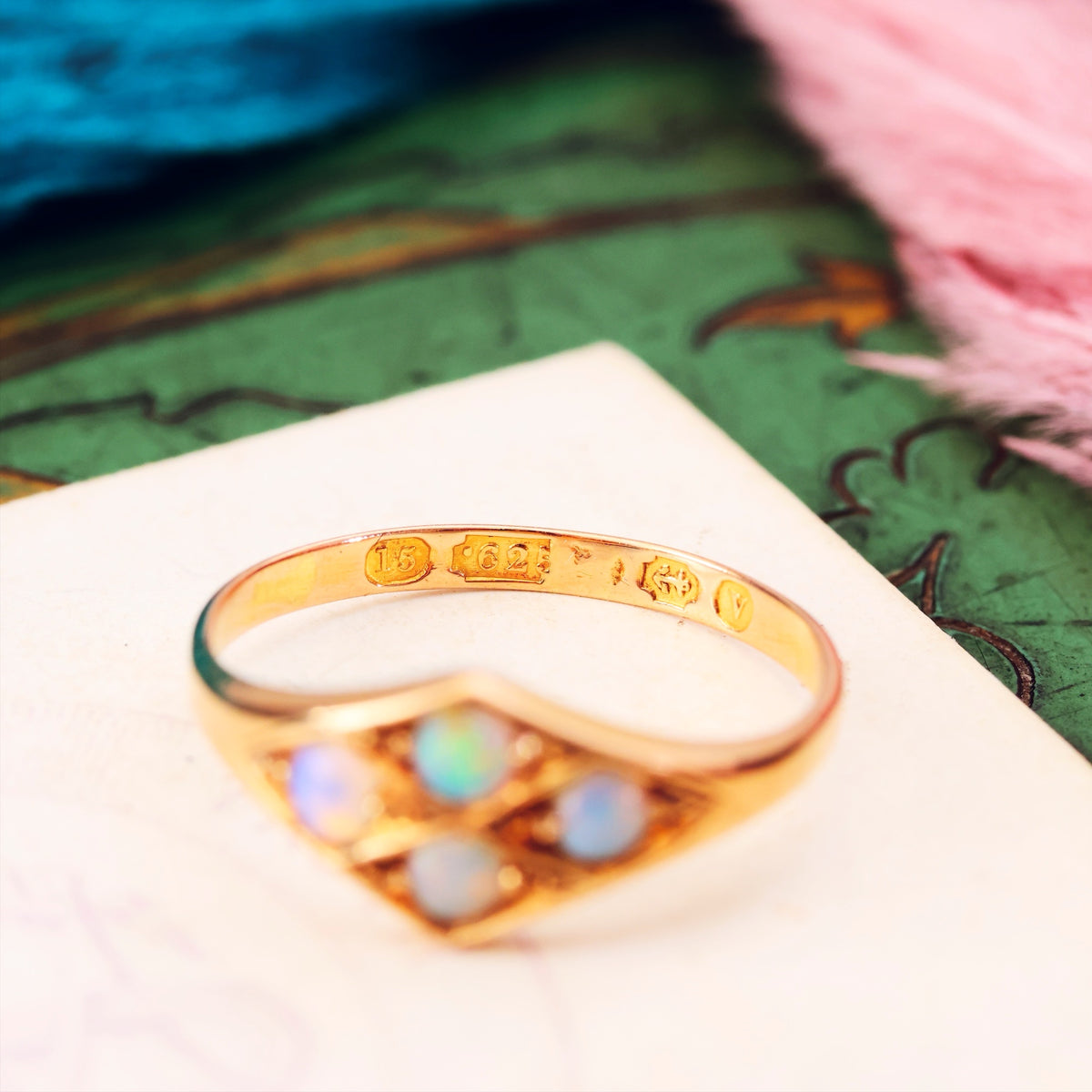 Dreamtime Antique Date 1870 Opal Ring