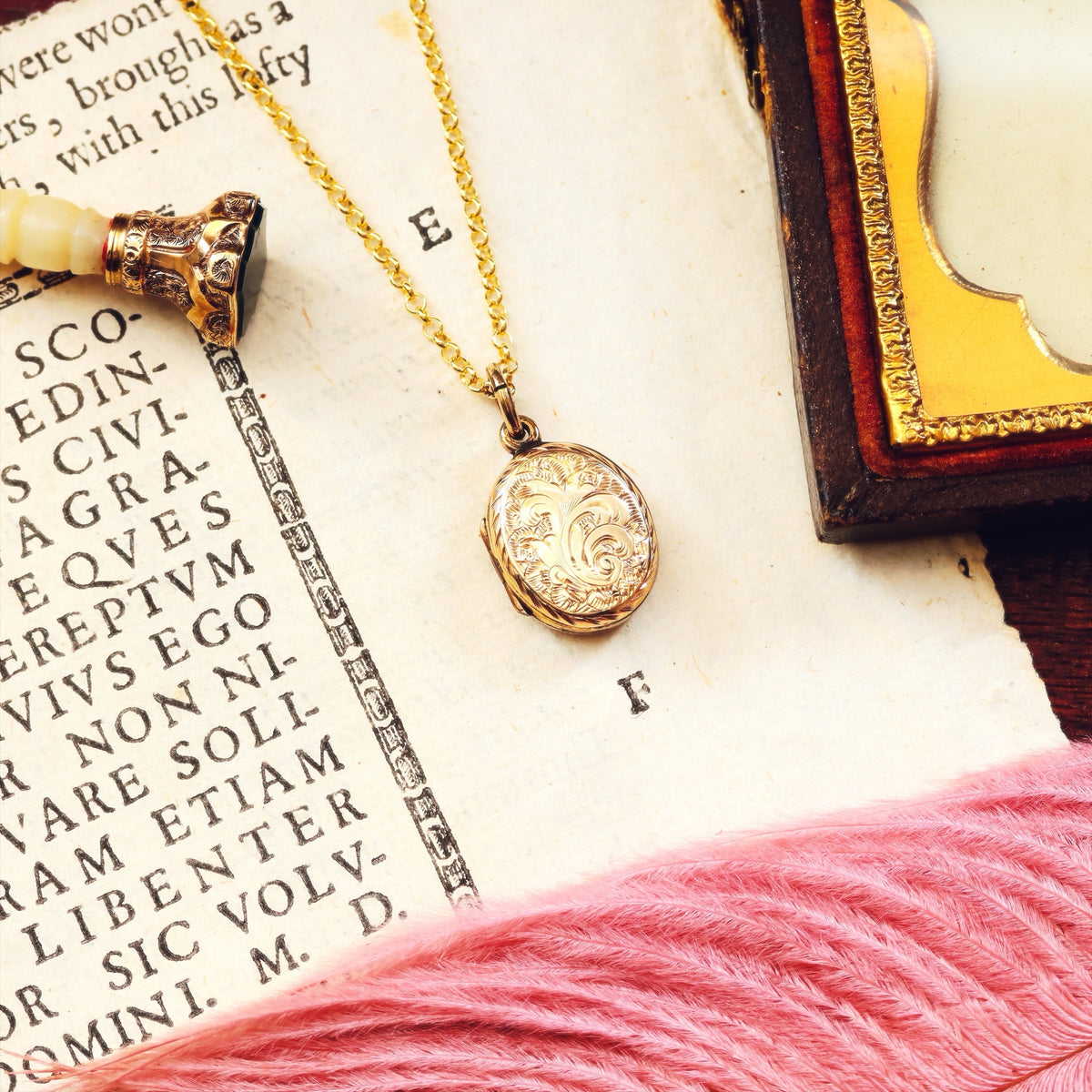 Tiny Antique Victorian 9ct Gold Locket