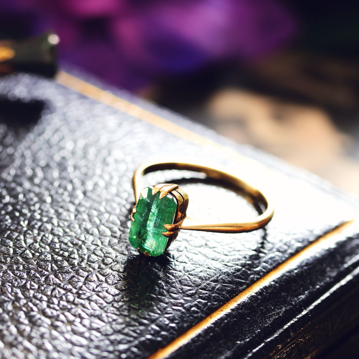 Vintage Specimen Emerald Dress Ring