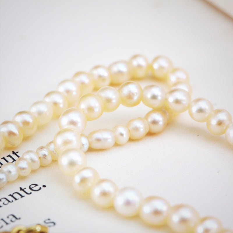 Certificated Antique Baroque Natural Saltwater Pearl Necklace