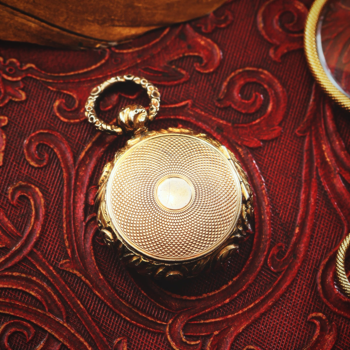 Scarce Date 1821 Georgian Silver Gilt Locket Vinaigrette