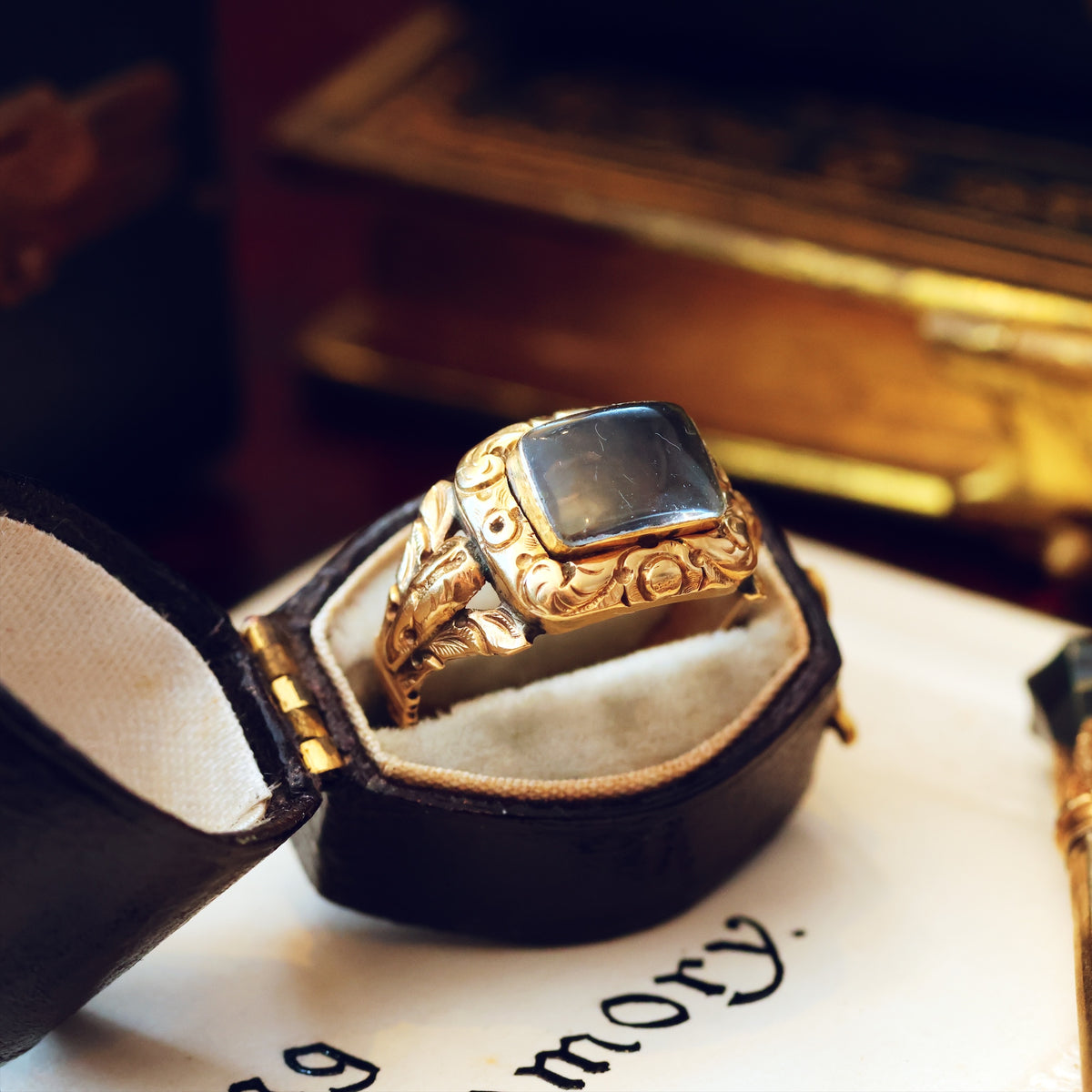 Tiniest Love Date 1829 Georgian Mourning Ring