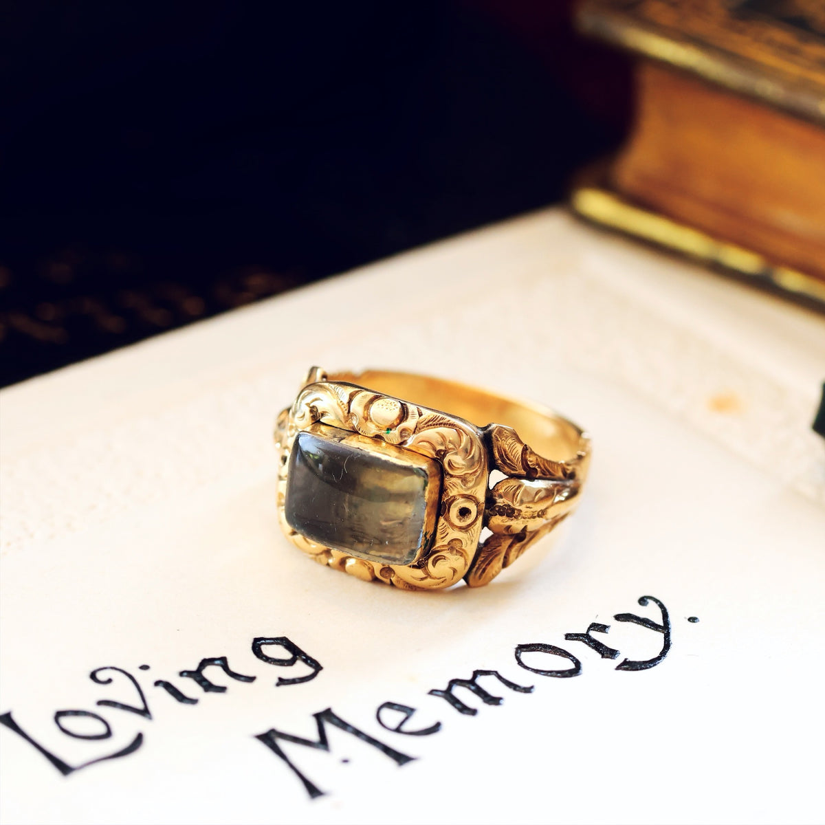 Tiniest Love Date 1829 Georgian Mourning Ring