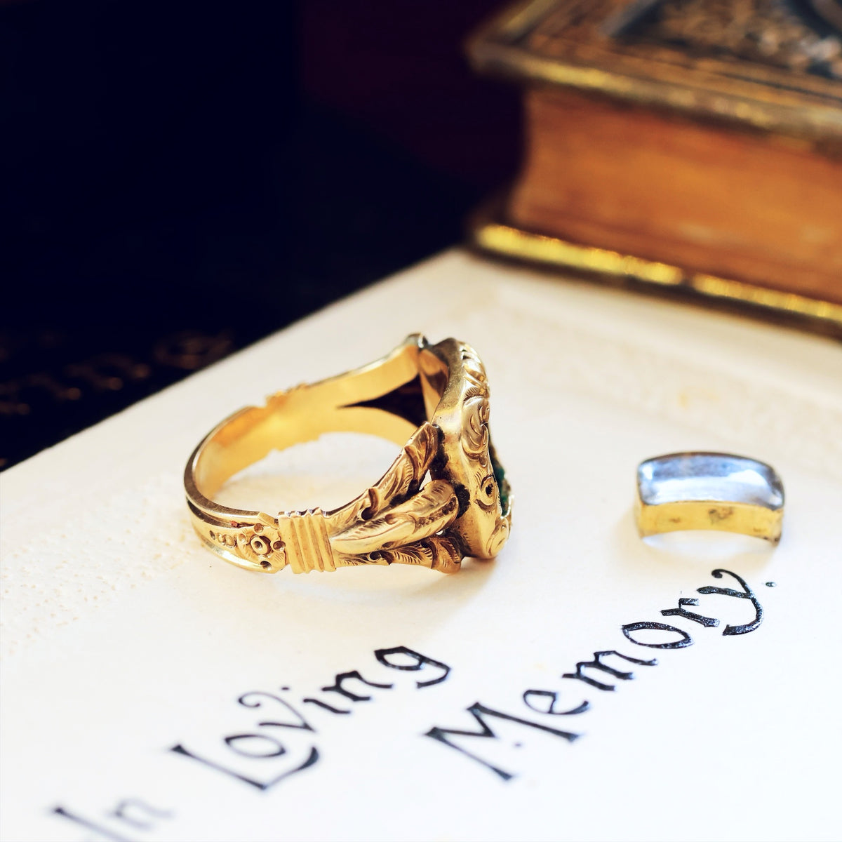 Tiniest Love Date 1829 Georgian Mourning Ring
