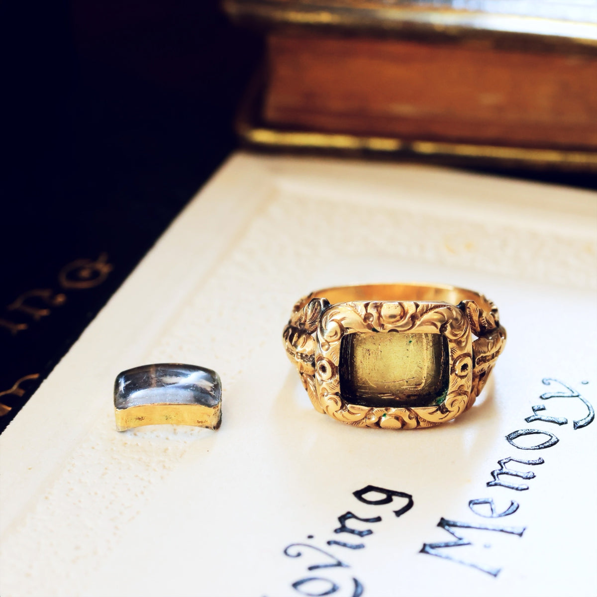 Tiniest Love Date 1829 Georgian Mourning Ring