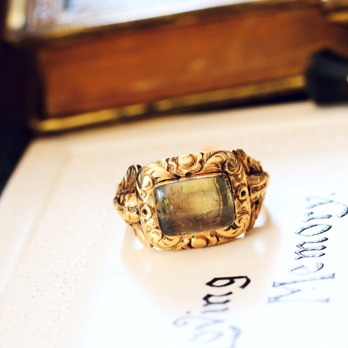 Tiniest Love Date 1829 Georgian Mourning Ring