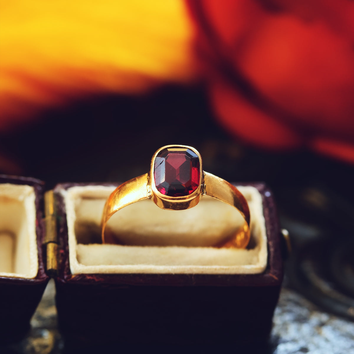 Antique Date 1882 Pink Tourmaline Ring