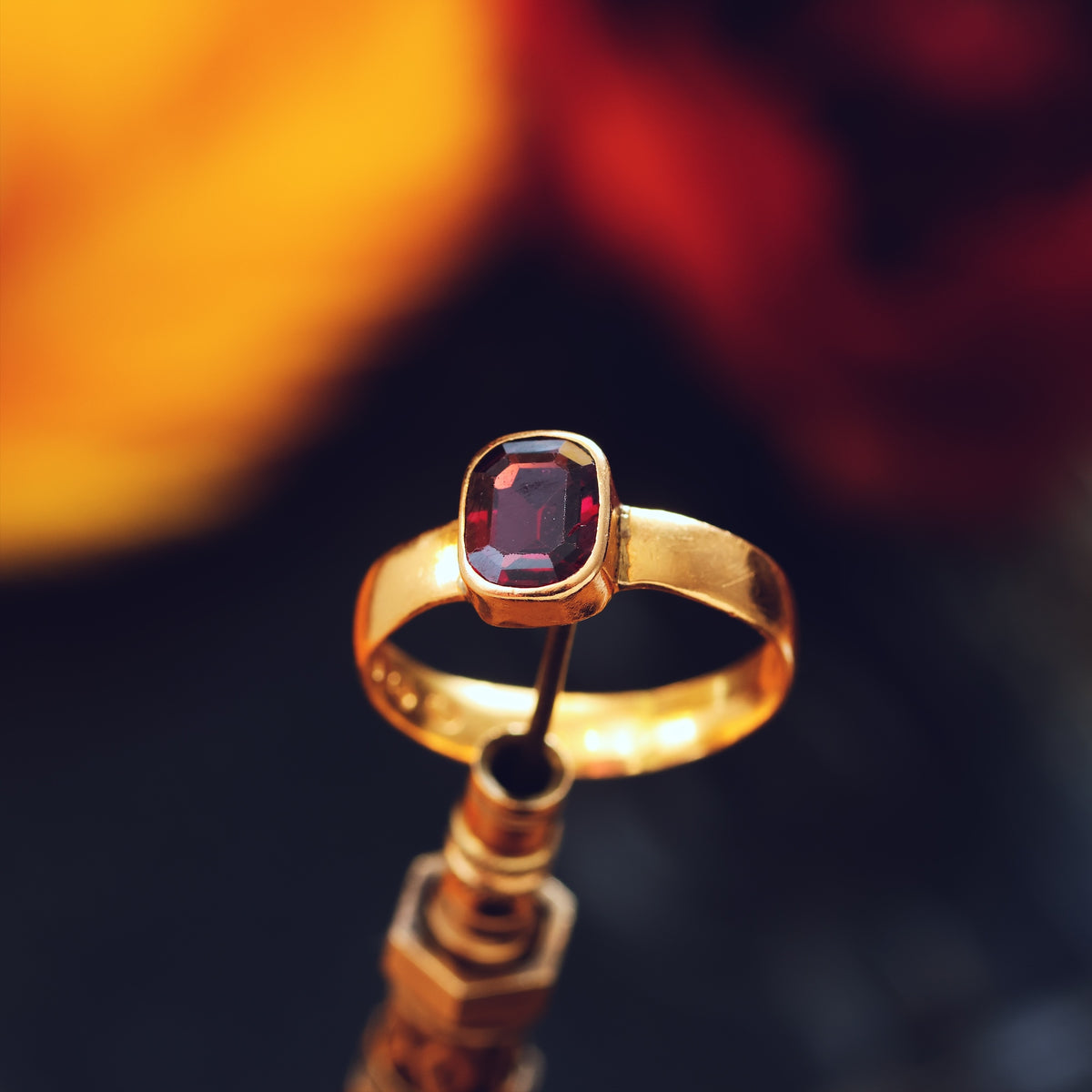 Antique Date 1882 Pink Tourmaline Ring