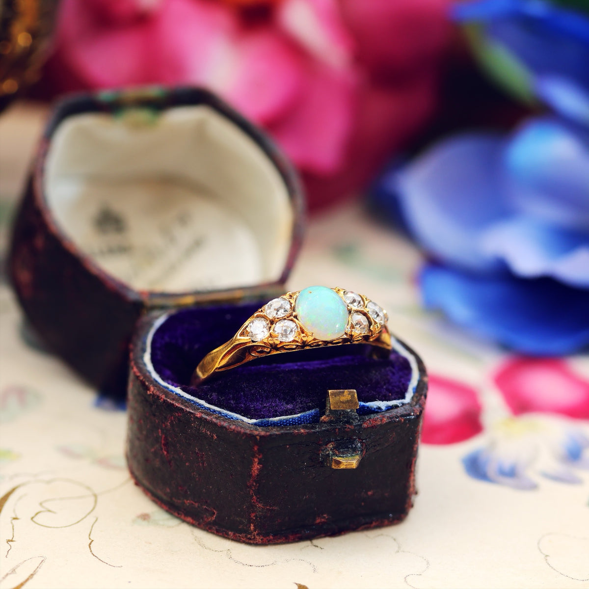 Divine Date 1891 Opal & Diamond Engagement Ring