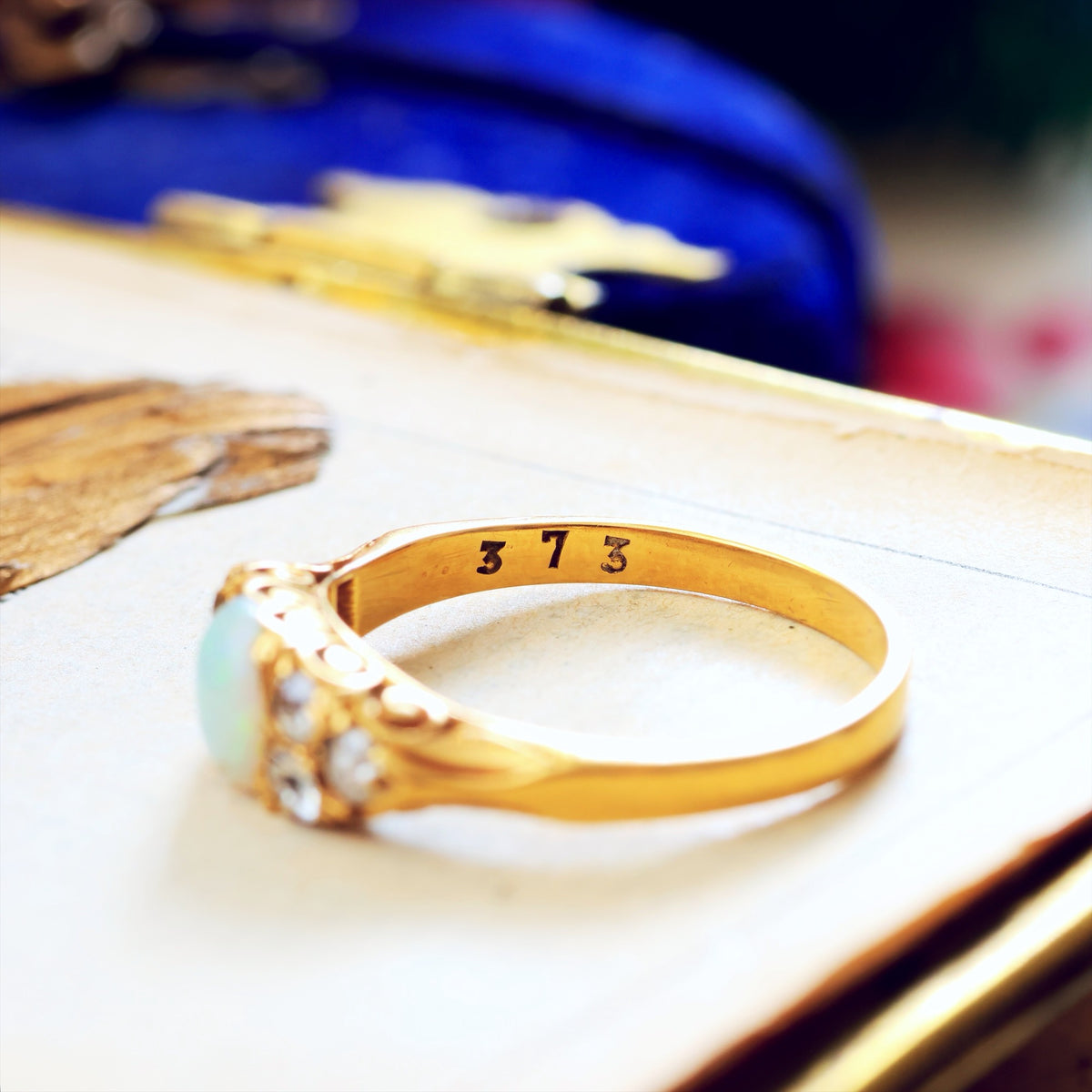 Divine Date 1891 Opal & Diamond Engagement Ring